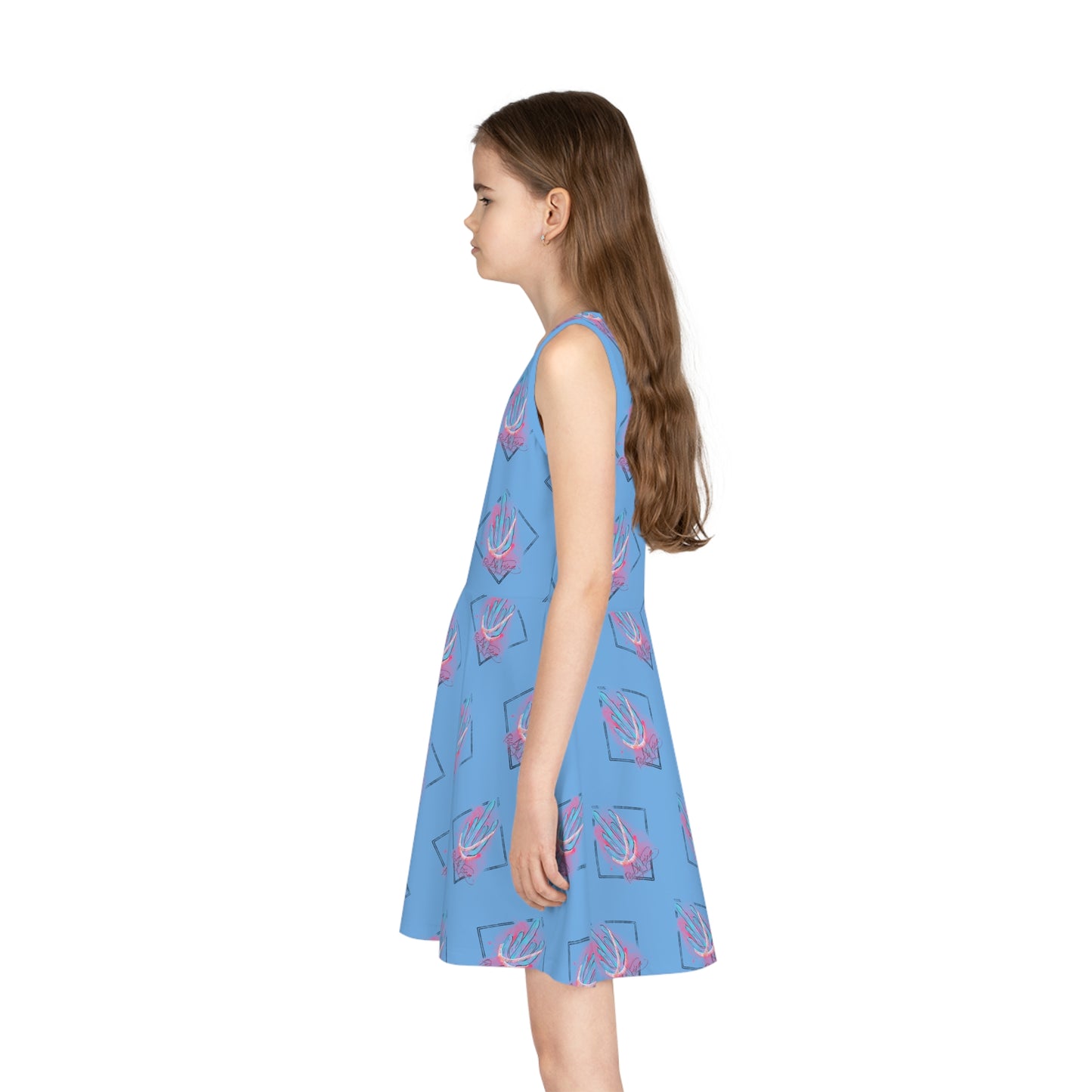 Girls' Sleeveless Sundress (AOP)