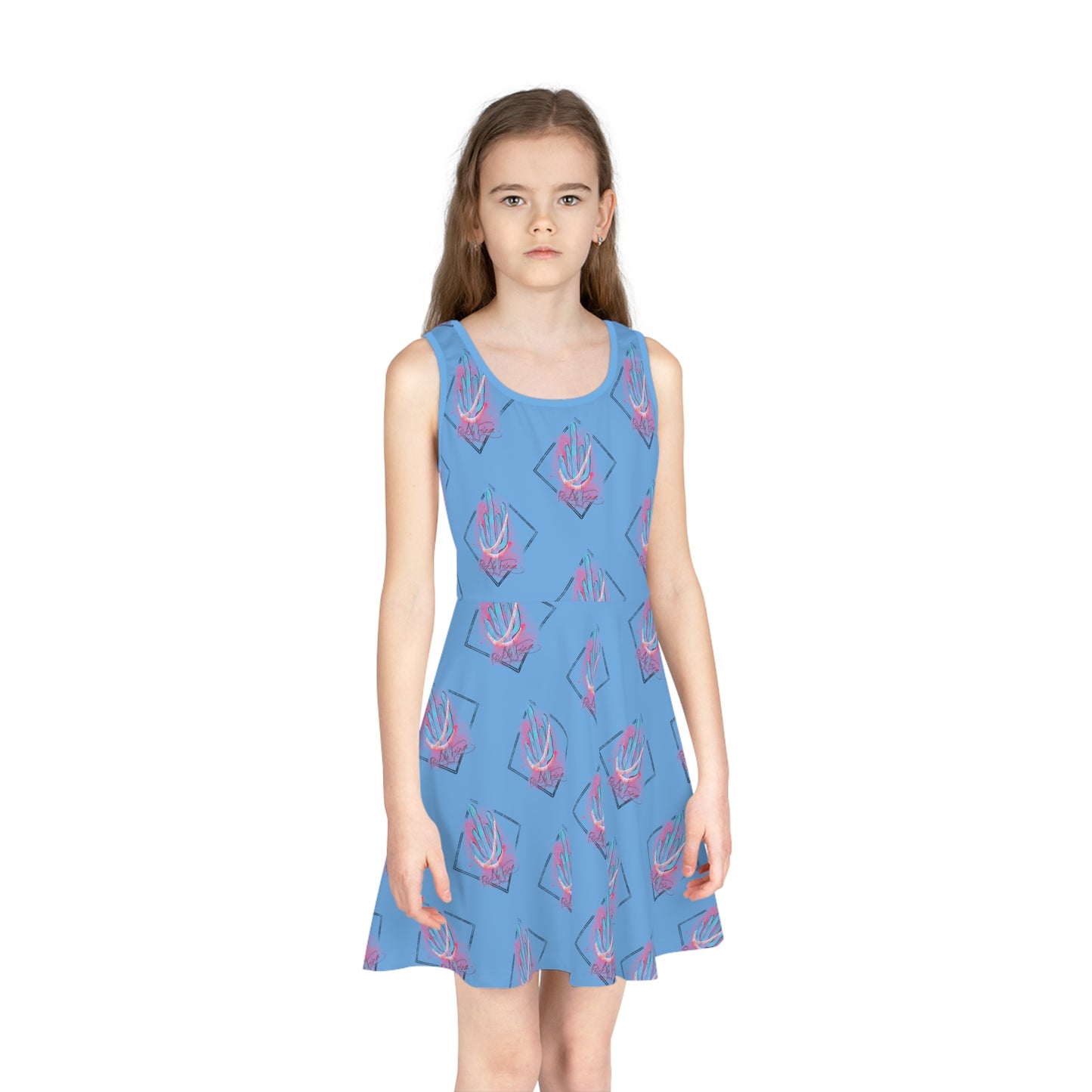 Girls' Sleeveless Sundress (AOP)