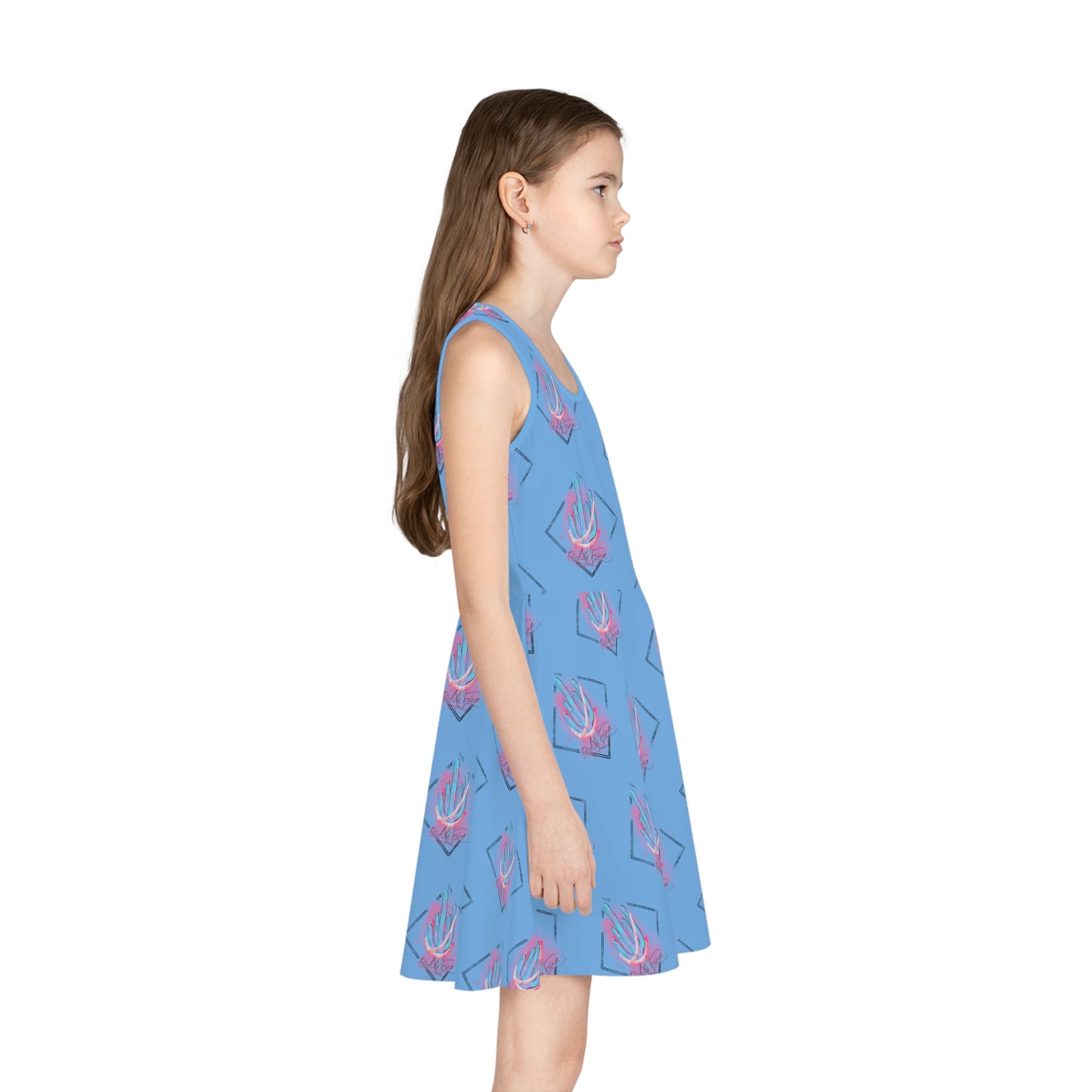 Girls' Sleeveless Sundress (AOP)